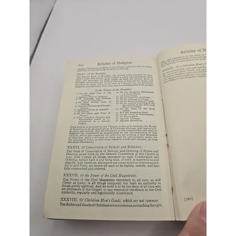 The Book‎ of Common Prayer Protestant Episcopal Church Pension Fund 1945 Pocket
